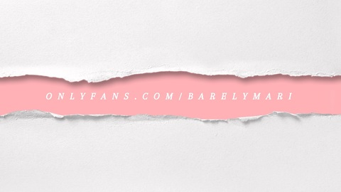OnlyFans Header Bild barelymari