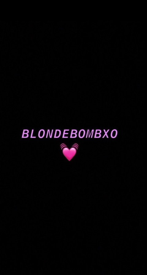 Immagine dell'intestazione OnlyFans blondbombxo